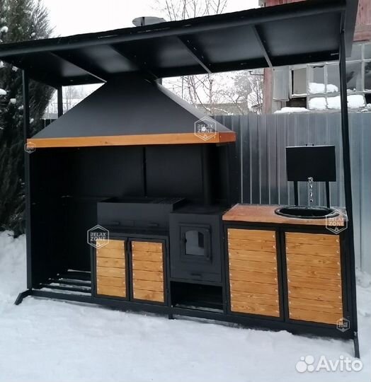 Мангальный комплекс, казан, мангал, печь