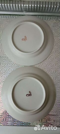 Тарелки кобальт Богдановичи 2 штуки