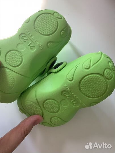 Сабо сандали крокс пляжные резиновые тапочки21-22