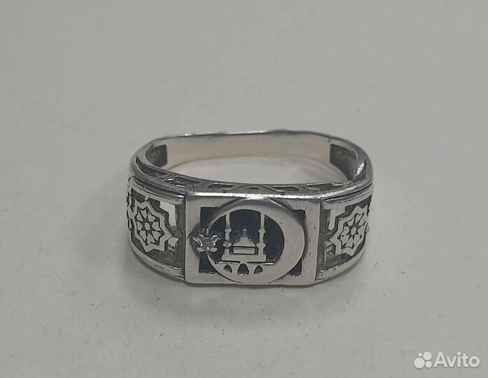 Кольцо печатка мужская 