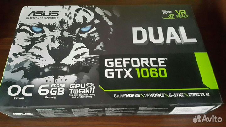 Видеокарта Asus GeForce GTX Dual 1060 6gb