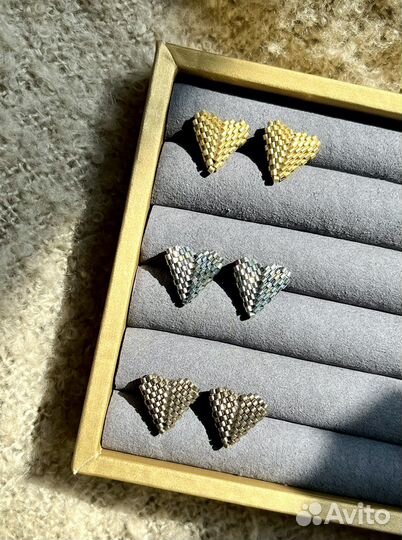 Серьги сердца