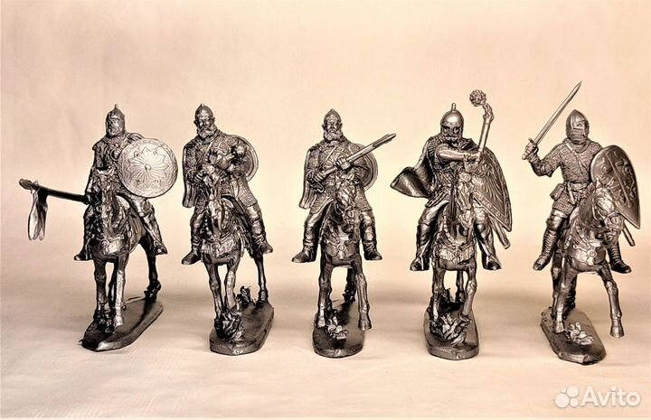 Солдатики конные Римляне Викинги Рыцари Русичи