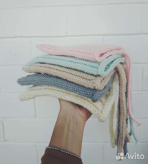 Вязаные шапки, свитера, шарфы на заказ