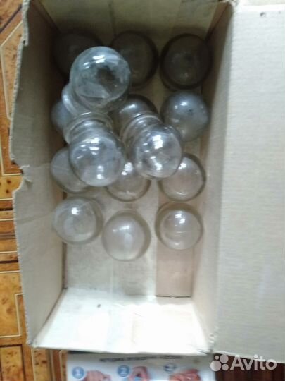 Банки стеклянные СССР для вакуумной терапии