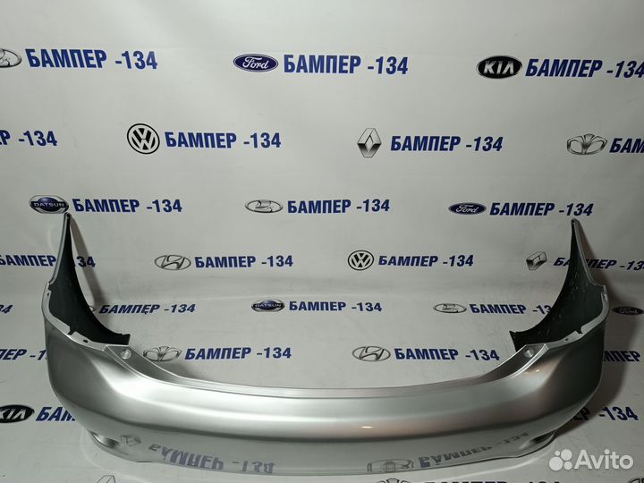 Бампер задний toyota corolla 150 1F7 серебристый