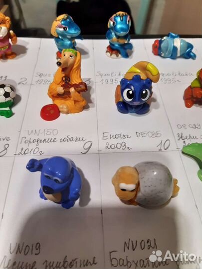 Игрушки из Киндер сюрприза 90х, 2000х, 2010-го