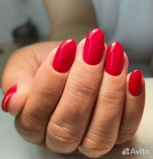 Маникюр с укреплением педикюр наращивание