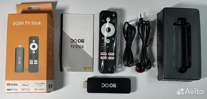 Тв-стик DQ06 ATV Android 12 4/32Gb, голосовой пду