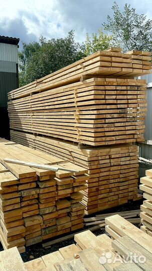 Доска обрезная 25х100х6000мм 1 сорт ГОСТ