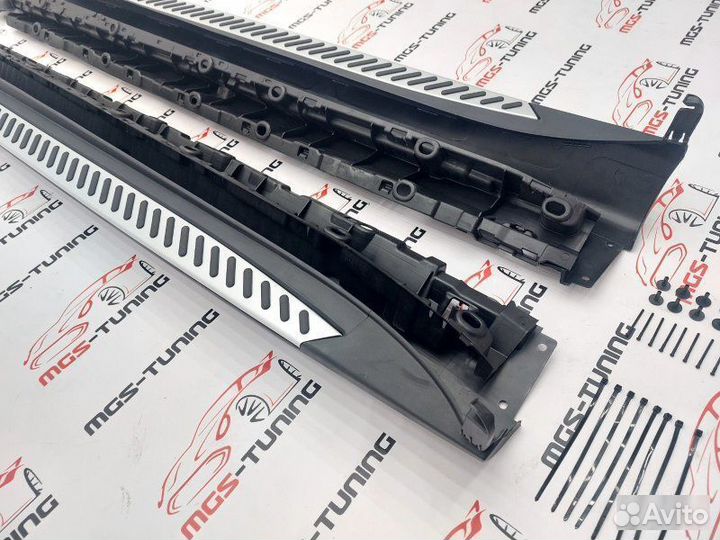 Силовые пороги BMW X5 F15 подножки бмв ф15 икс 5