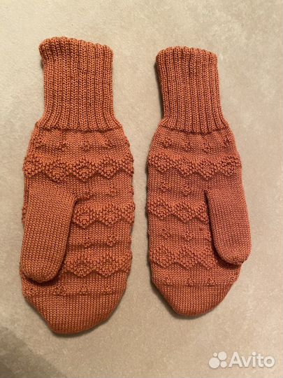 Варежки зимние женские, двойные