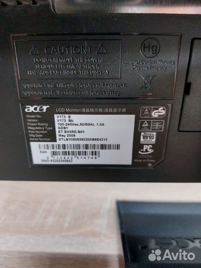 Монитор Acer 17-19-20-22-23-24