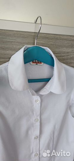 Блуза школьная белая р 128 134