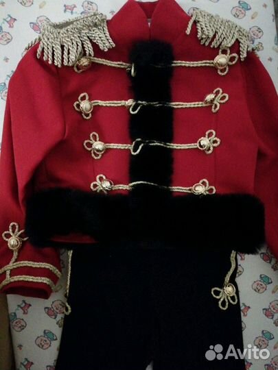 Прокат Новогодний костюм гусара/солдата