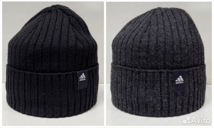 Мужская шапка adidas на флисе