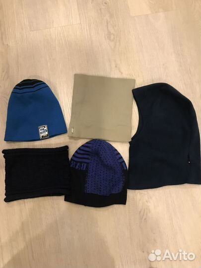 Шапки, снуды, шлем 7-11 лет
