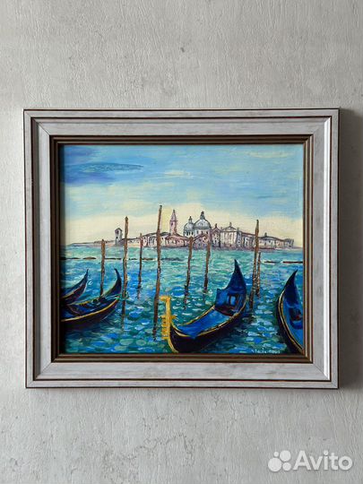 Картина маслом Италия Венеция 23х20