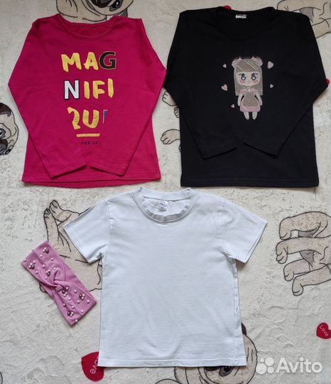 Вещи пакетом для девочки, 104-110