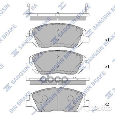Колодки тормозные дисковые SP4102 Sangsin brake