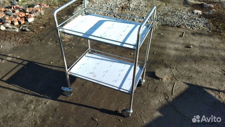 Тележка сервировочная 450х650х1050, 2полки из нерж