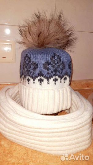 Комплект шапка+шарф