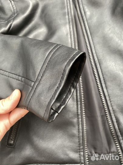 Кожаная куртка детская 128