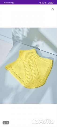 Комплект шапка и шарф (манишка) женские