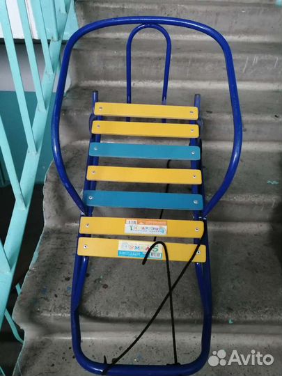 Санки детские с мягкой накладкой