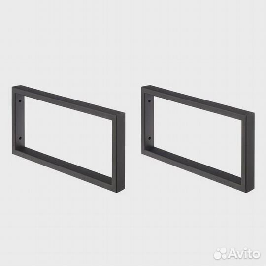 Кронштейн viant П-образный черный, комплект 2 шт