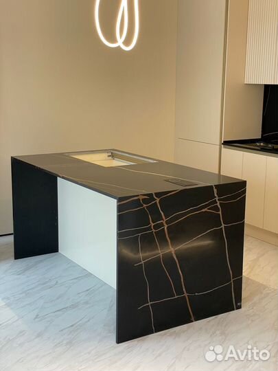 Столешница из искусственного камня с замером