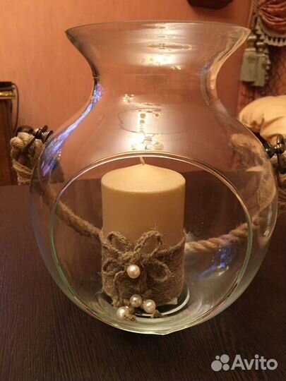 Подсвечник стеклянный