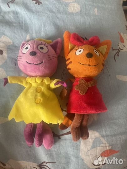 Мягкие игрушки 3 кота