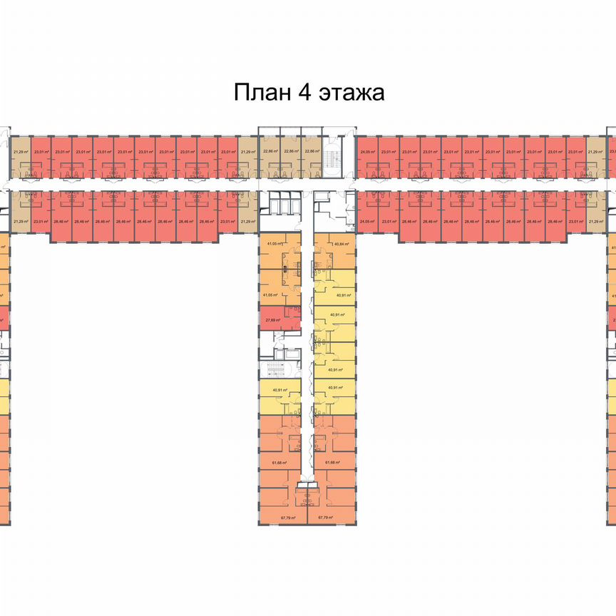 3-к. апартаменты, 65,7 м², 4/24 эт.