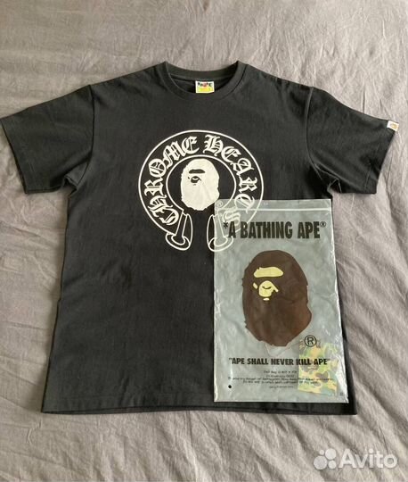 Bape x Chrome Hearts tee