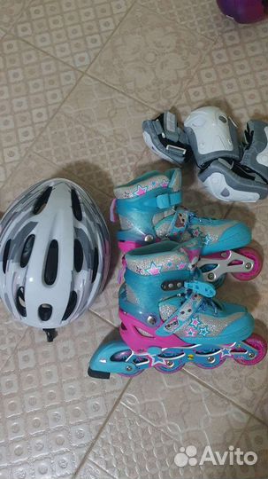 Роликовые коньки детские раздвижные