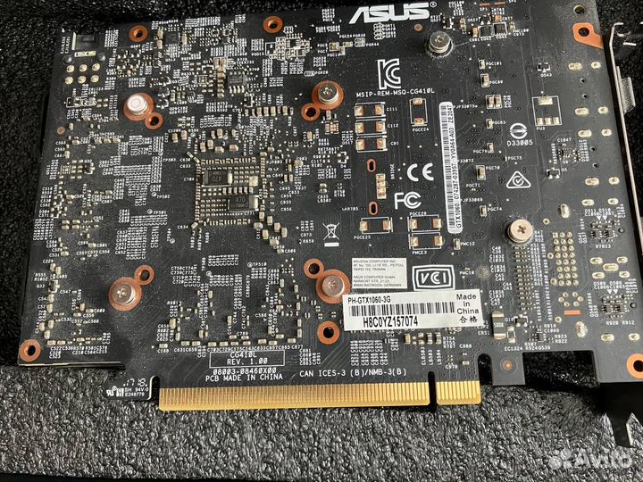 Видеокарта asus GTX 1060 3 gb