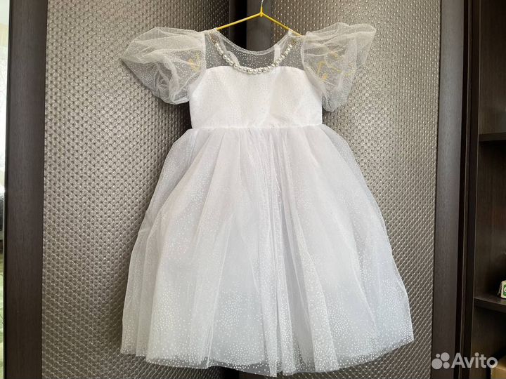 Нарядное пышное платье для девочки 104 110 см
