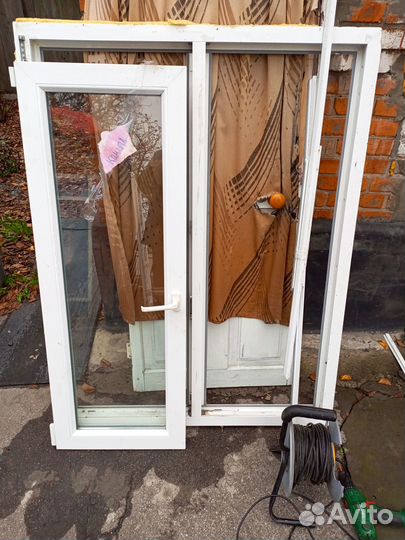 Балконный блок пвх бу