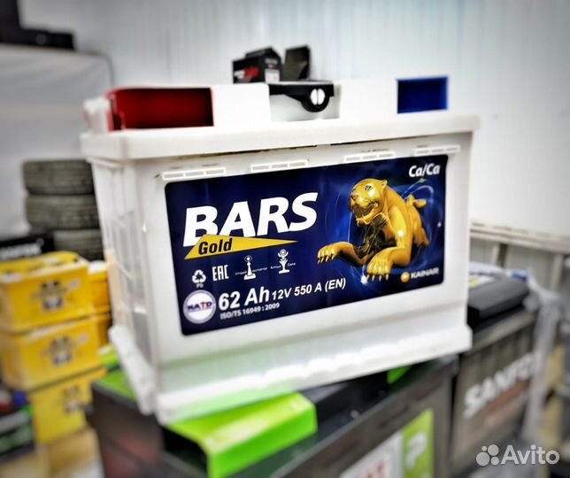 Аккумуляторы Bars technology 60.62 для ваз 2112
