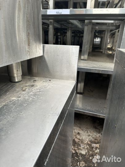 Стол тумба из нержавейки