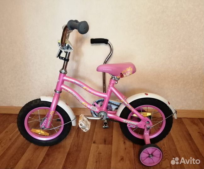 Детский велосипед stern 4колесный с держателем