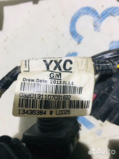 Проводка двери opel astra J 1.6 ат седан