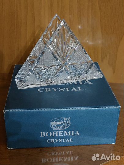 Салфетница хрустальная. Богемия. Чехия