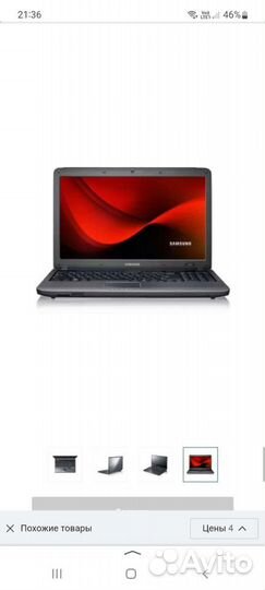 Ноутбук samsung r525 на запчасти