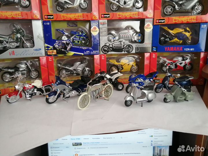 Модели мотоциклов 1:18 и 1:32