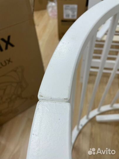 Детская кроватка трансформер овальная Tomix Aurora