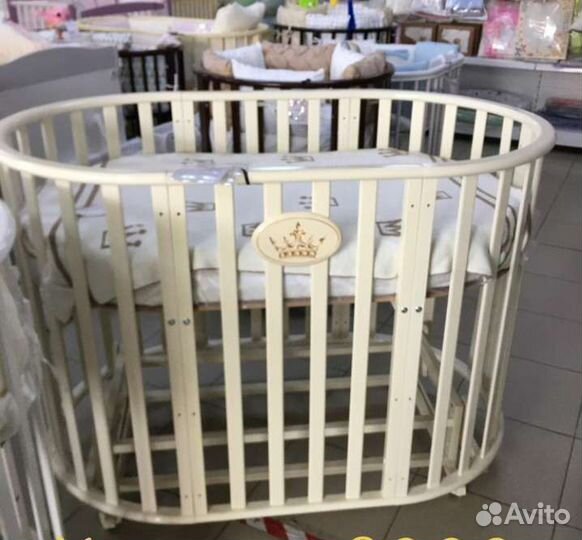 Детская круглая кровать трансформер