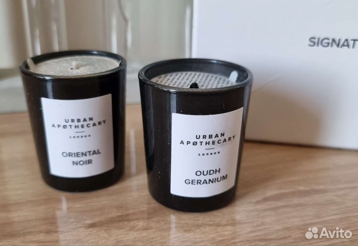Ароматические свечи Urban Apothecary в подсвечнике