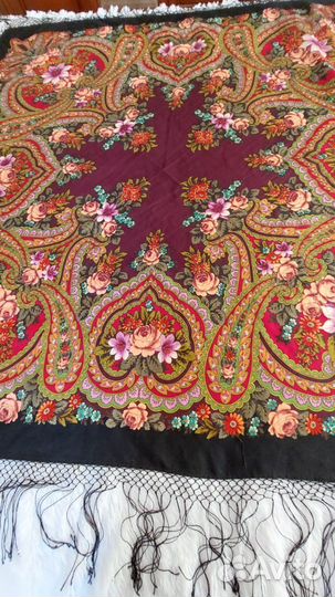 Павловопосадский платок шерсть СССР